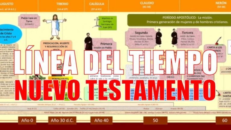 ᐅ LÍNEA del TIEMPO de la vida de JESÚS padrenuestro net